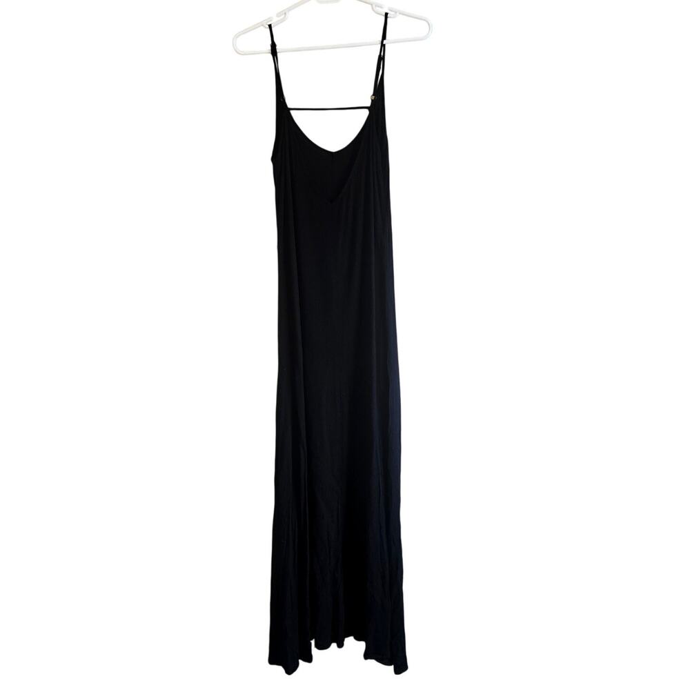Y2K wet Seal gauze slip dress size medium black - Picture 2 of 5
